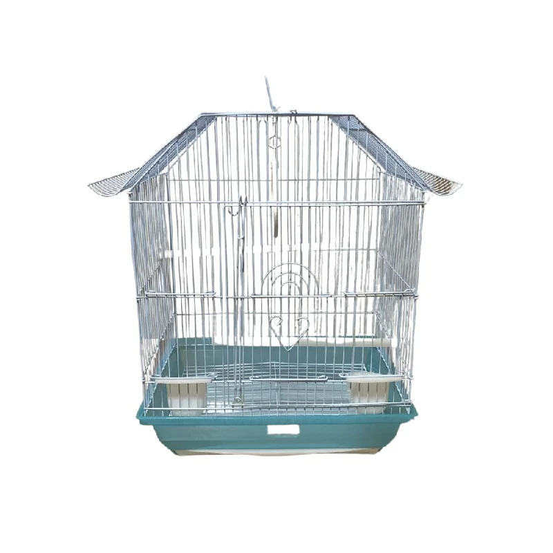 - Remote interactive pet feederCYH Bird Cage House Roof (L 33cm x W 27cm x H 45cm) - Blue