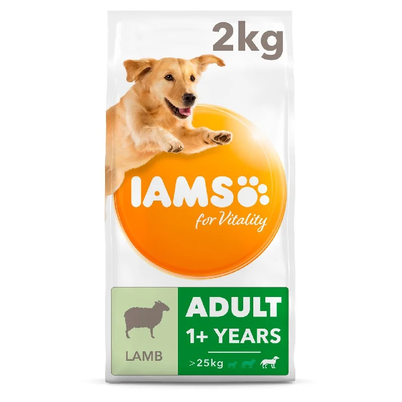 - Special food for puppiesIAMS for Vitality Adult Dog Food Large Breed with Lamb 2kg