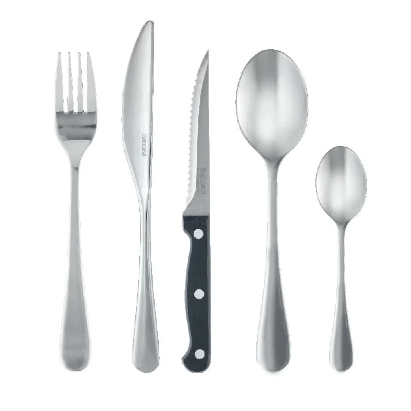 - Air box TSA certified check-inBaccarat SABRE Mainz 40 Piece Stainless Steel Cutlery Set