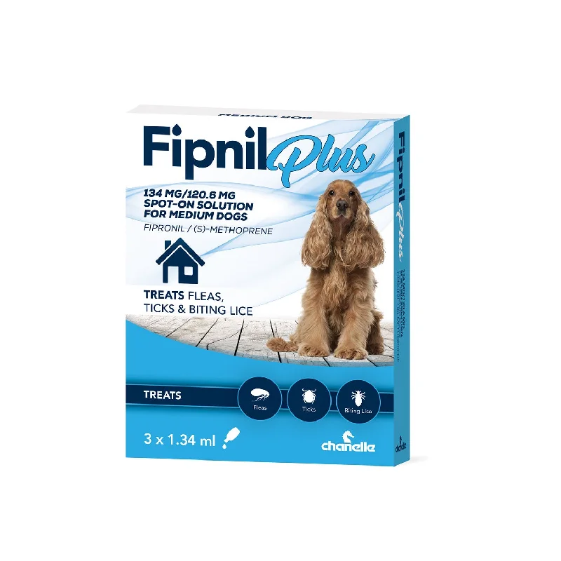 - Pet vitamin complex nutrition tabletsChanelle Fipnil Plus Spot-On for Medium Dogs 10-20kg - 3 Pipettes