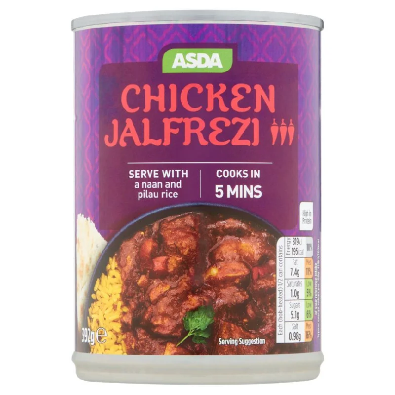 - Pet diabetes prescription foodASDA Chicken Jalfrezi