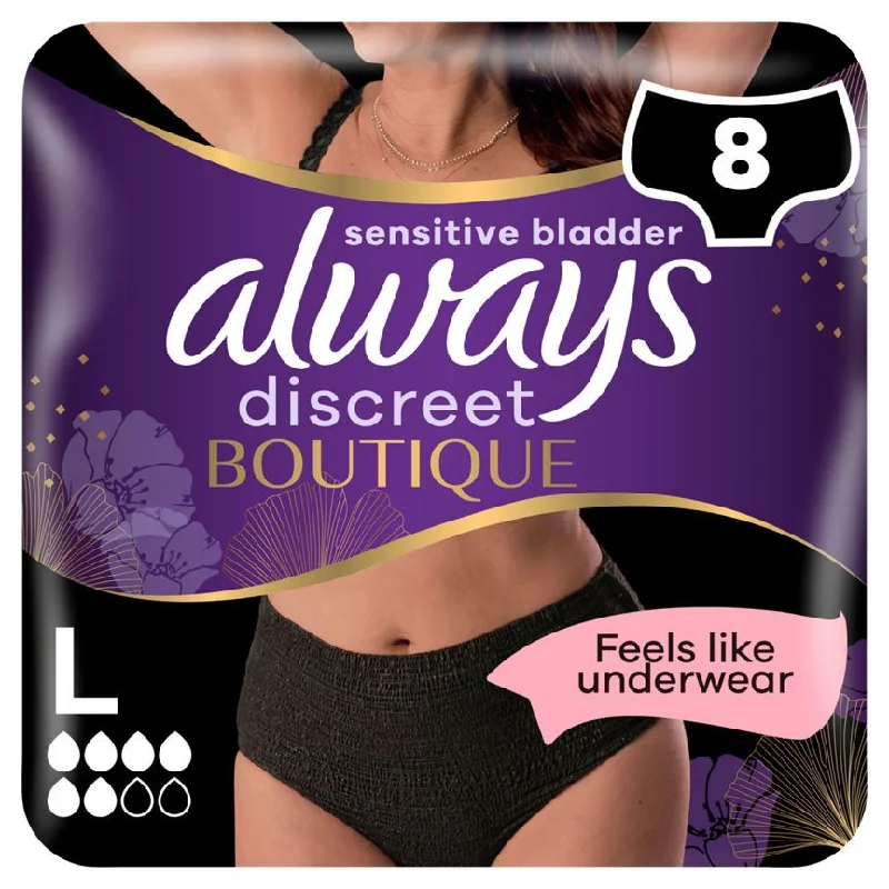 - Car dog seat beltAlways Discreet Boutique Underwear Incontinence Pants Plus Large Black