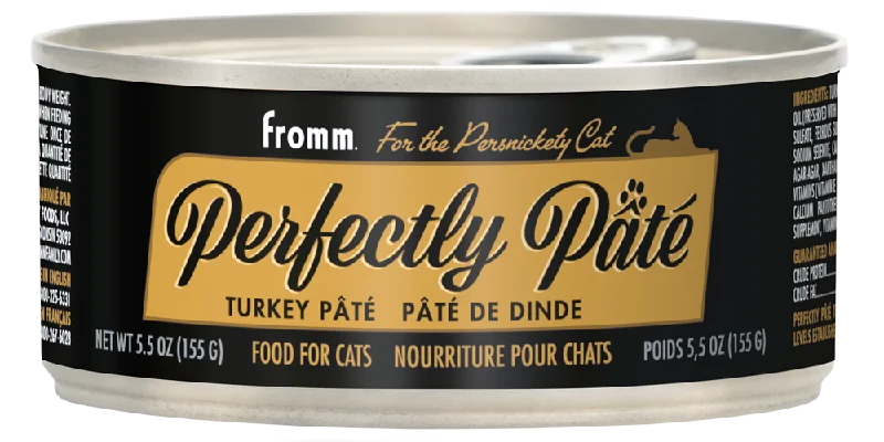 3. **Ingredient-Related**  Fromm Perfectly Pâté Turkey Pâté Cat Food