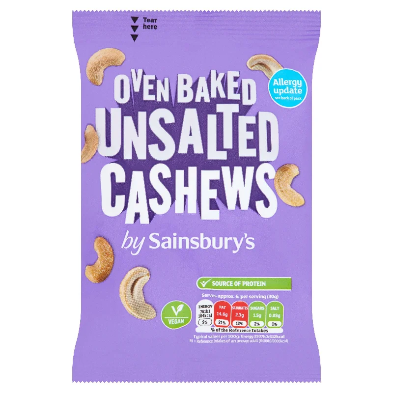  -Anti-scratch sofa protective coverSainsbury's Oven Baked Unsalted Cashews 200g