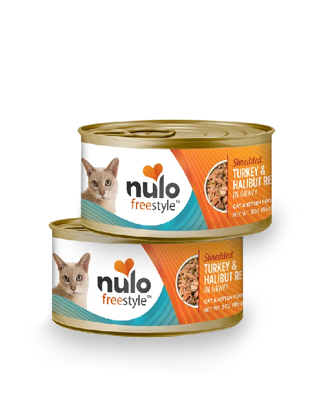 Pet ProductsNulo FreeStyle Shredded Turkey & Halibut Recipe in Gravy Cat & Kitten Food