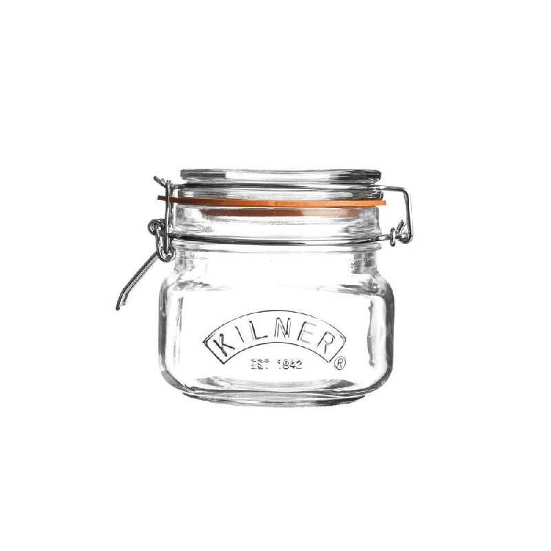 - Pet stroller can be taken on the planeKilner Square Clip Top Jar 500ml