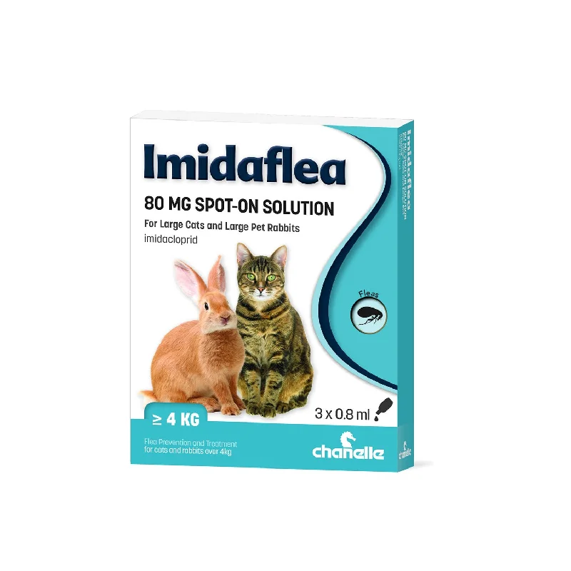 - Dog disposable foam shower gelChanelle Imidaflea 80mg Spot-On for Large Cats & Rabbits over 4kg - 3 Pipettes