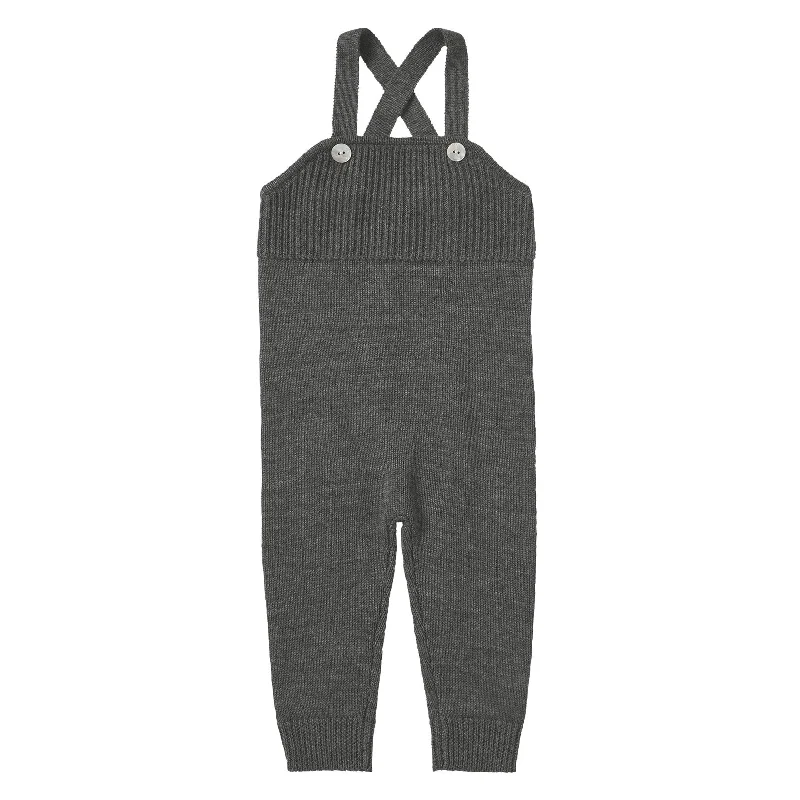 ---FUB Grey Melange Overalls