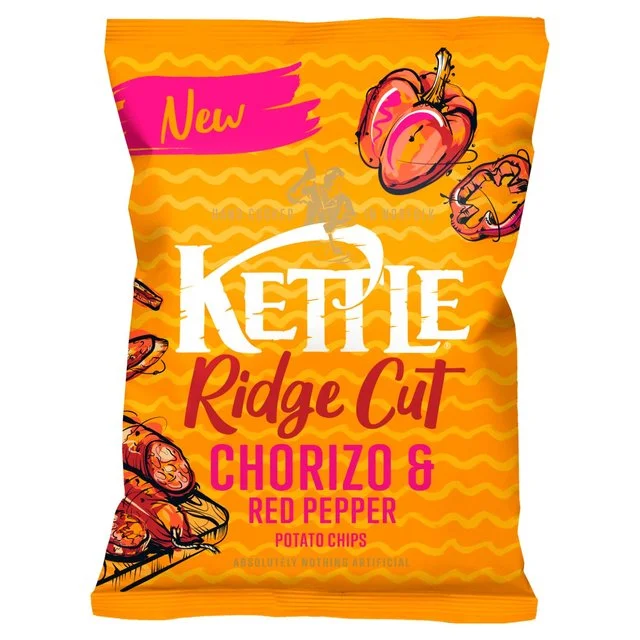 Pet ProductsKettle Chips Chorizo & Red Pepper Ridge Cut   130g