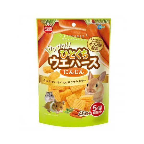 - Pet tear stain cleaning wipesMarukan Carrot Flavored Wafer for Small Animals Bite Size 100g (ML-286)