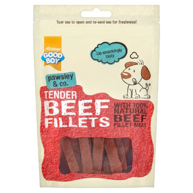  -High-fiber dog foodGood Boy Tender Beef Fillets Dog Treats 90g