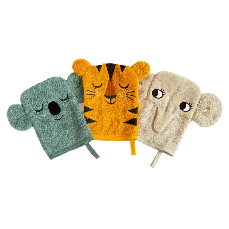 - Pet fence foldable indoorRoommate Baby Organic Wash Gloves 3 Pack - Koala, Tiger & Elephant