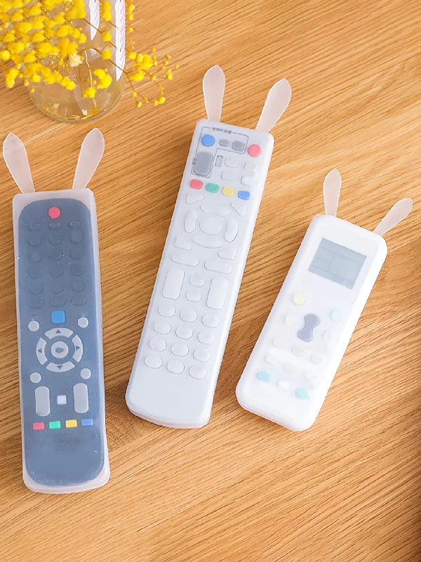 - Cat hair ball removal and hair removal cream1pc Cartoon Ear Decor Remote Control Cover, Simple Clear Silicone Remote Control Cover For Household