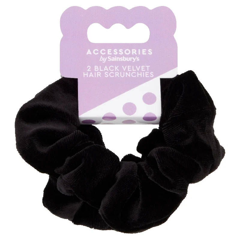 - Foldable and portable cat bagSainsbury's Adult Black Scrunchie x2