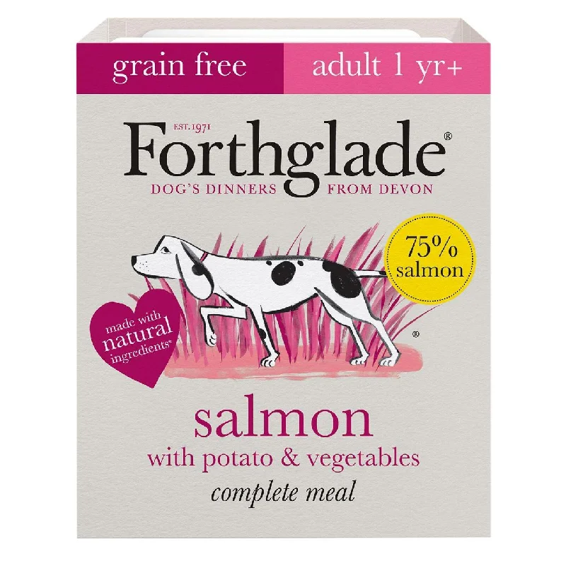 - Dog food improves immunityForthglade Complete Adult Salmon with Potato & Veg Grain Free 395g