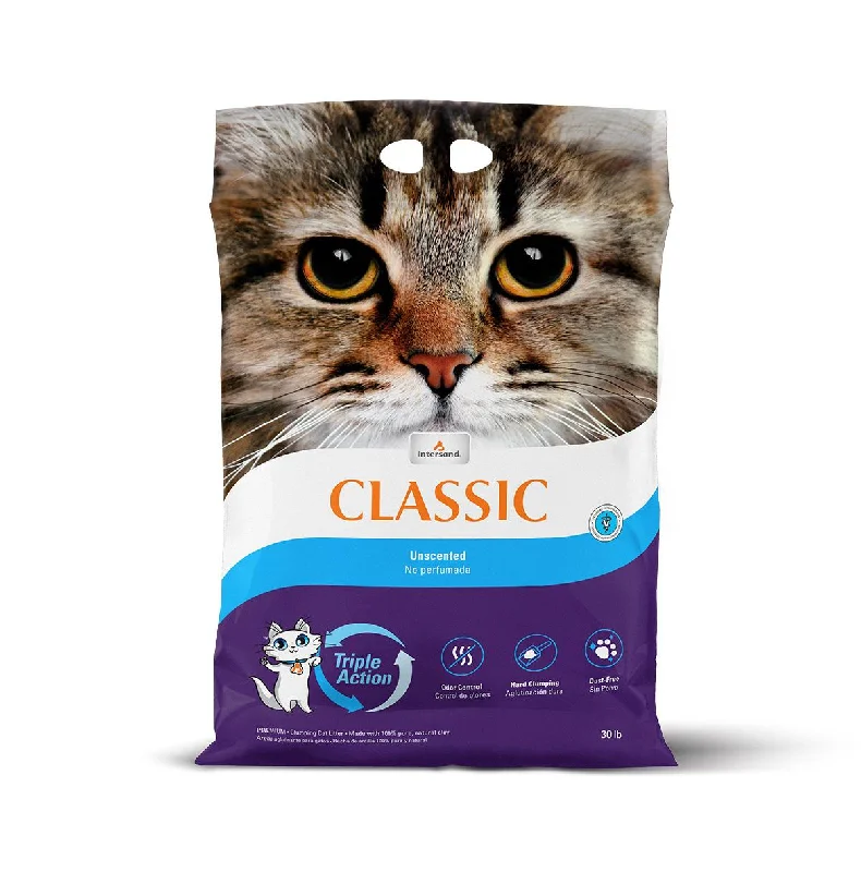 Pet shampoo: a shampoo specifically used to clean pet hair,Intersand America Classic Unscented Clumping Cat Litter 30 lb