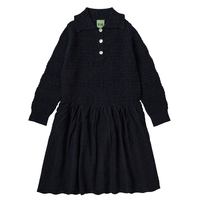 - Summer pet ice matFUB Dark Navy Pointelle Dress