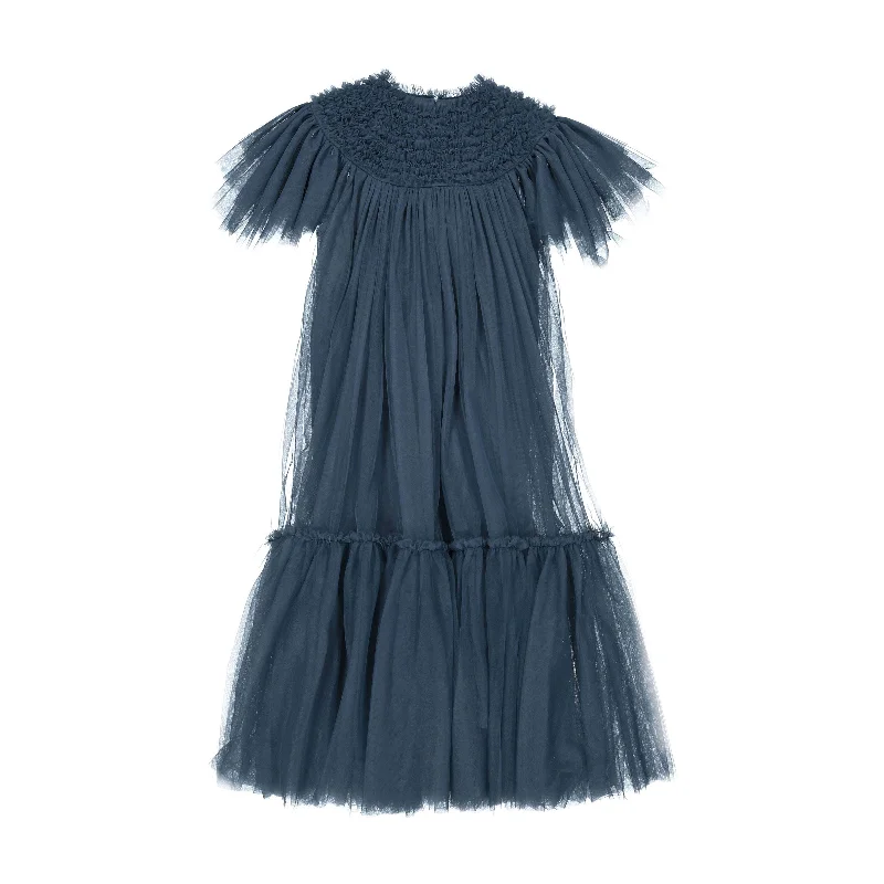  -Anti-scratch scratching board AND cat bed in oneCera Una Volta Blue Tulle Long Carla Dress