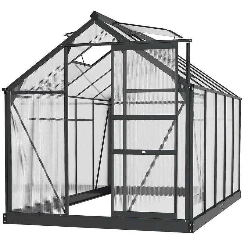 - Natural latex pet mattressOutsunny Clear Polycarbonate Greenhouse Large Walk-In Green House Garden Plants Grow Galvanized Base Aluminium Frame With Slide Door