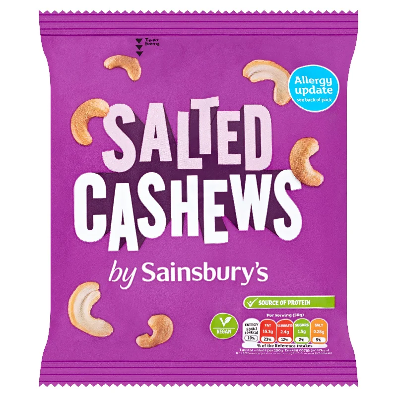 - Organic cotton dog bibsSainsbury's Salted Cashew Nuts 350g