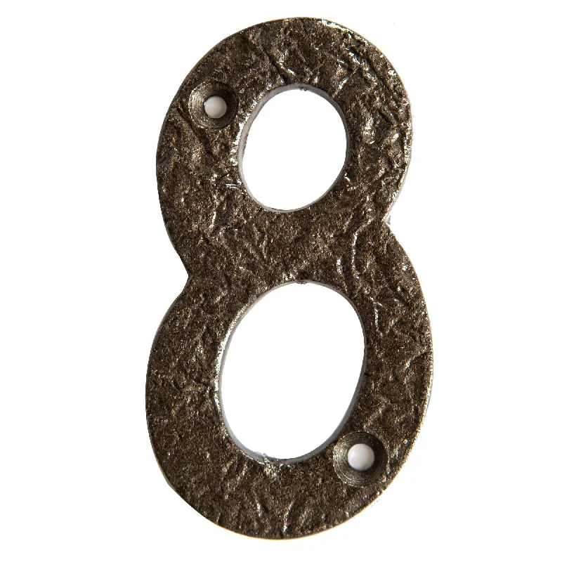 - Cat stress soothing spray80mm Grey Rustic Iron House Number 8 - By Hammer & Tongs