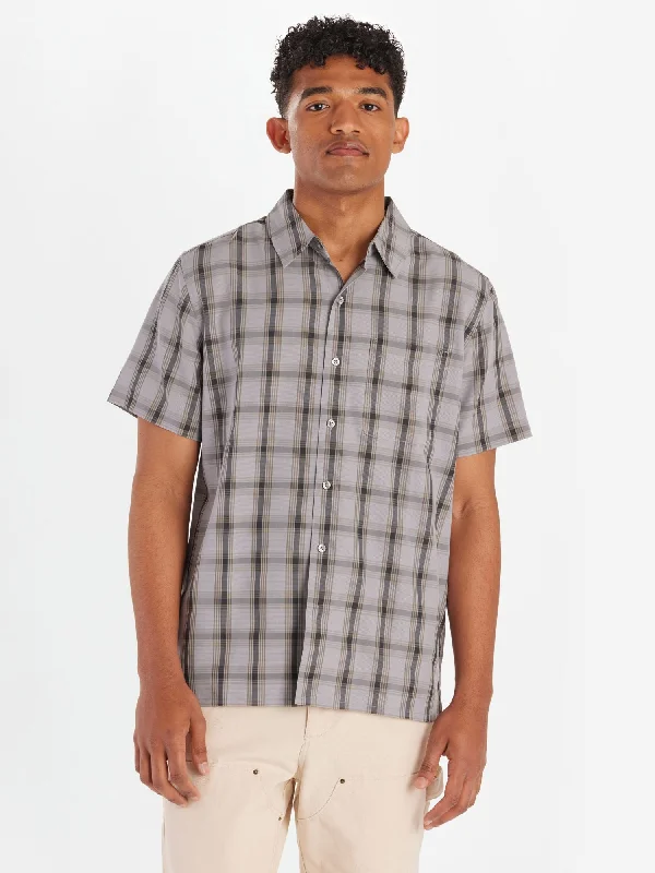 Pet ProductsMen's Eldridge Novelty Classic Short Sleeve - Sleet Oliver Plaid