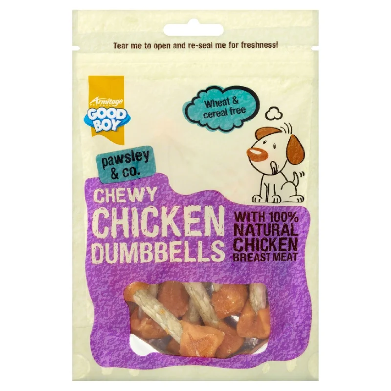 - The effect of dog food on hairGood Boy Chewy Chicken Dumbbells Dog Treats 100g