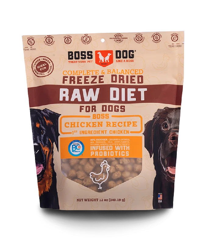 - Natural latex pet mattressBoss Dog® Brand Freeze Dried Raw Diet Chicken Recipe for Dog