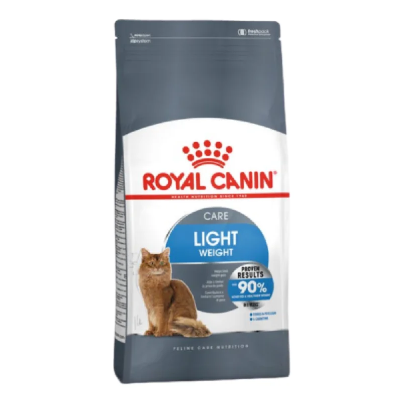    - High-protein cat food  Royal Canin - Light Weight Care Adult Dry Cat Food (3kg)