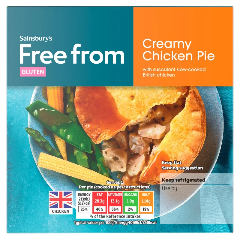 - Custom pet birthday cakeSainsbury's Free From Creamy Chicken Pie 200g