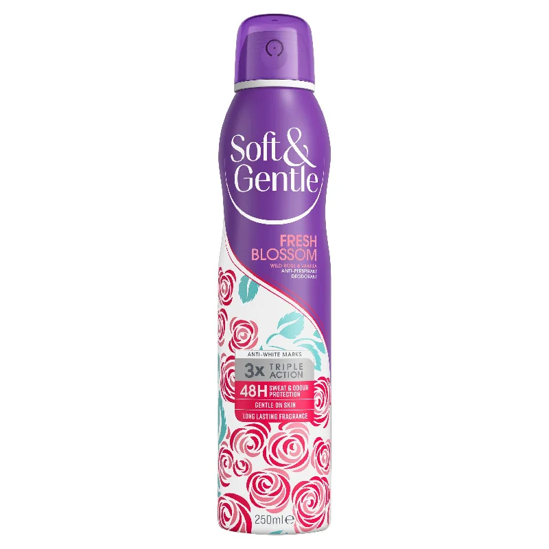 - Cat stress soothing spraySoft & Gentle Fresh Blossom Wild Rose & Vanilla Anti-Perspirant Deodorant 250ml