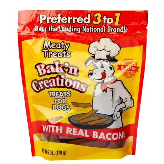 - ​​Christmas pet Christmas clothingSunshine Meaty Treats Bak'n Creations Bacon Dog Treats