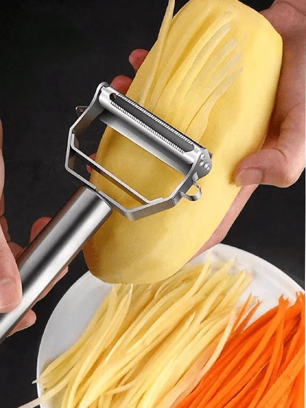 ---Stainless Steel Peeler For Home Use, With Multi-Functions For Scraping And Peeling Fruits And Vegetables, Potatoes, Etc.