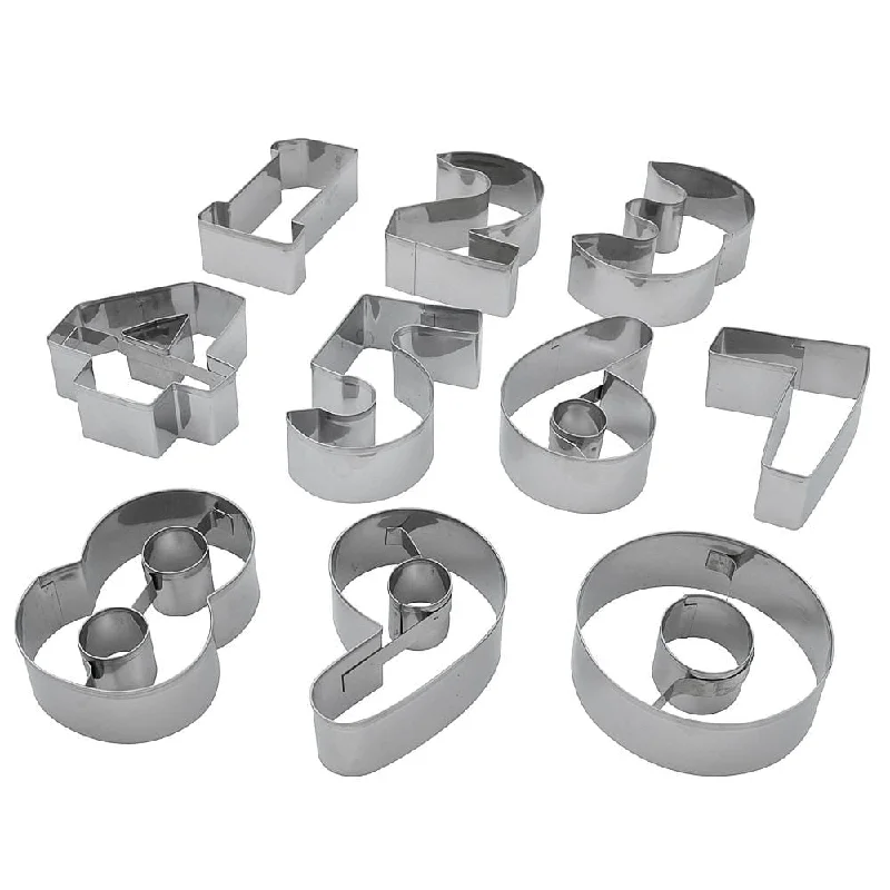 ---Soffritto Professional Bake Numbers Cookie Cutters 10 Piece