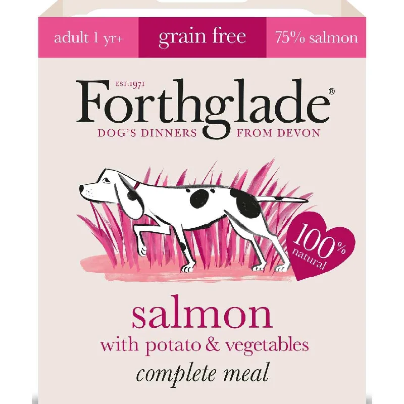 - Food for large dogsForthglade Complete Adult Salmon with Potato & Veg Grain Free 7 x 395g