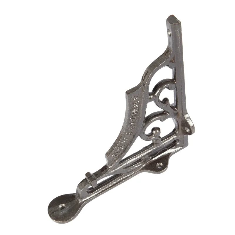 ---150mm Ornate Iron Shelf Bracket - By Hammer & Tongs