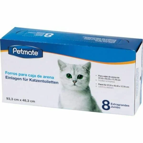 with the functions of decontamination, deodorization, and nourishment.Petmate Litter Box Liners Jumbo 8Ct