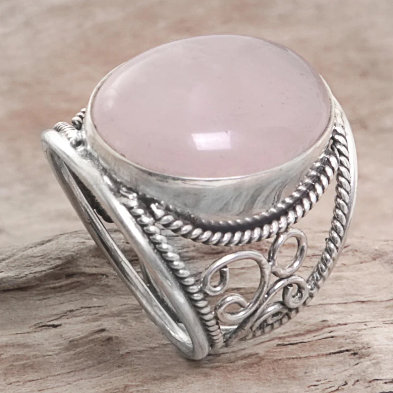 - Automatic temperature adjustment cat bedPink Moon Hand Crafted Sterling Silver Ring from Indonesia