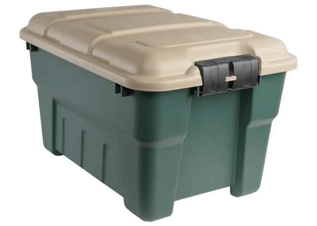 - Pet fence foldable indoor9.5 Gallon Lock N Stor Tote with Lid - Green & Tan