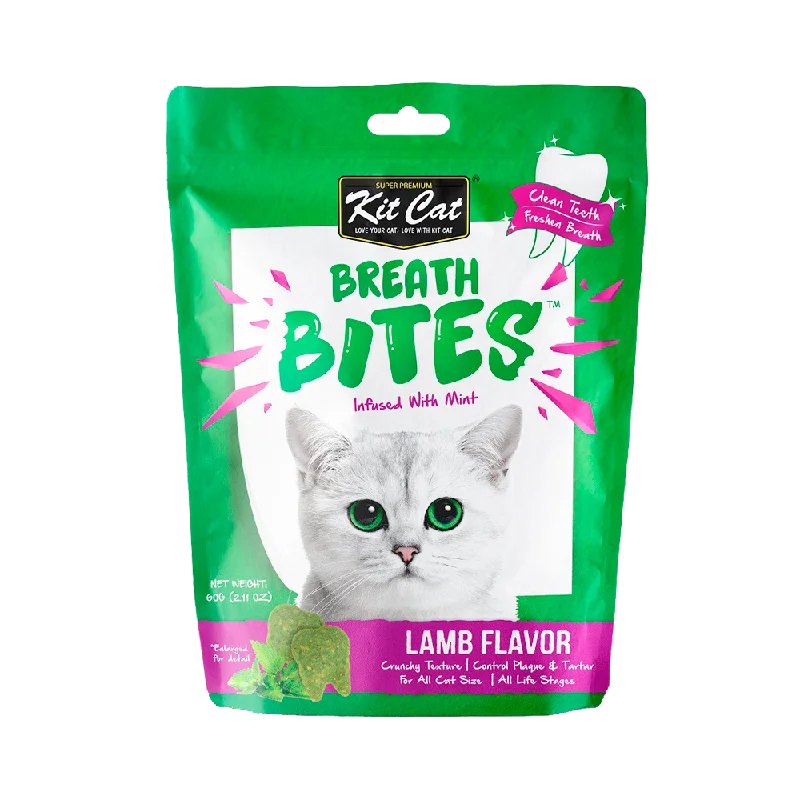 1. **Functional Cat Food**  Kit Cat - Breath Bites Lamb Cat Treats (60g)