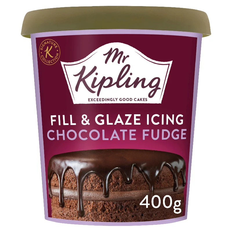 - Summer pet ice matMr Kipling Chocolate Fudge Fill & Glaze Icing 400g