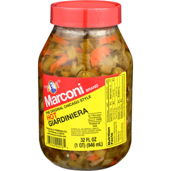 - Summer pet ice matMarconi - Giardiniera Hot, 32 Oz - Pack of 12