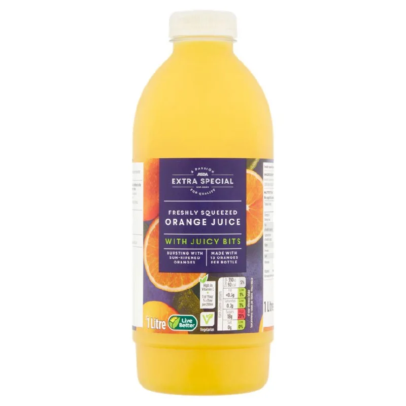 - Summer pet ice matASDA Extra Special Freshly Squeezed Orange Juice with Bits