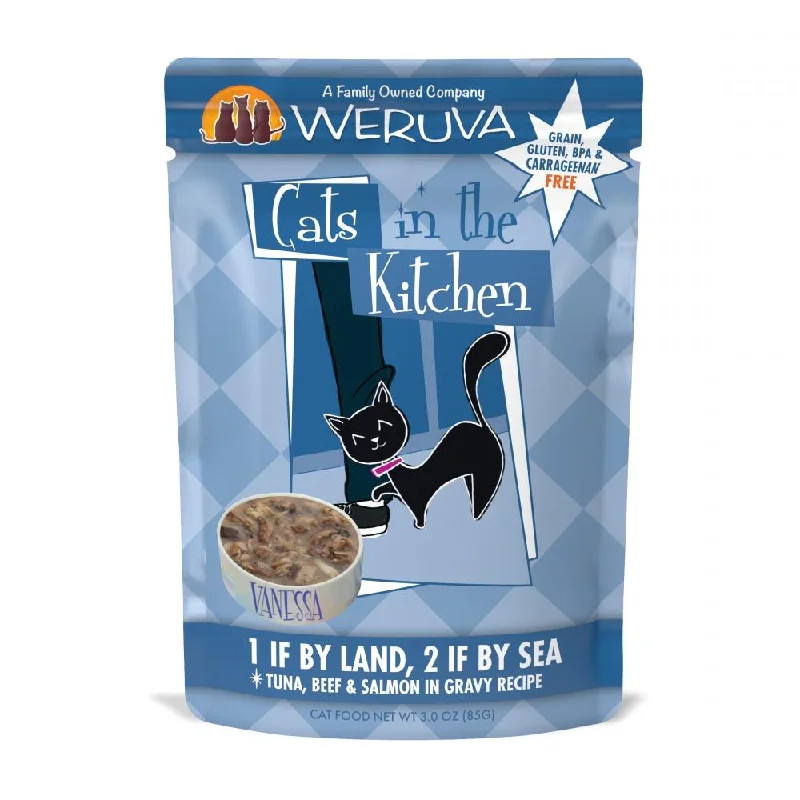    - Weight management cat food  Weruva Cats In the Kitchen 1 If by Land 2 If by Sea Pouches Wet Cat Food