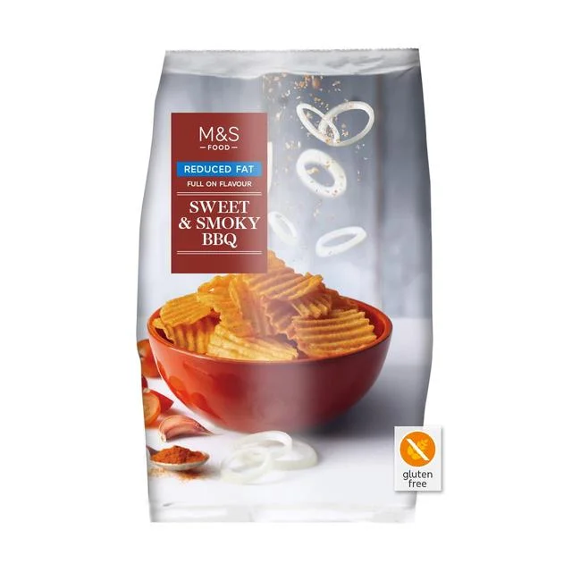 - Winter warm clothes for short-haired dogsM&S Reduced Fat Sweet & Smoky BBQ Crisps   150g