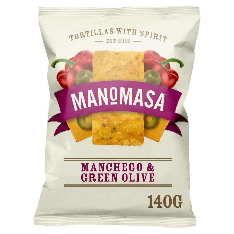 - Teething and chewing toys for puppiesManomasa Manchego & Green Olive Sharing Tortilla Chips 140g