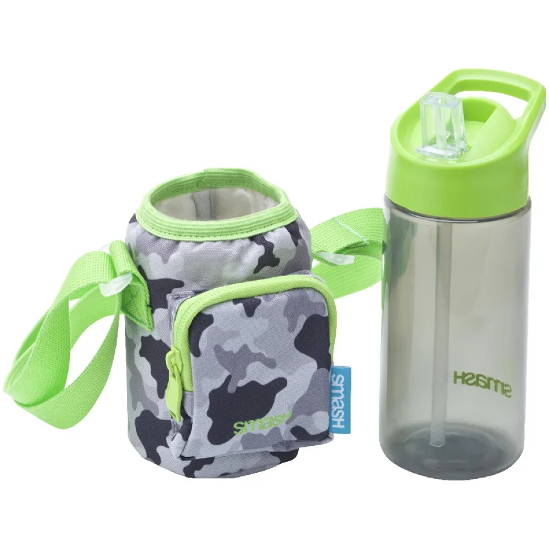  -Splash-proof food bowl AND Anti-choking slow food bowlSmash Camo Snack & Bottle Bag