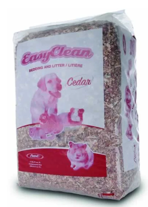 making it smoother and more shiny.Pestell Easy Clean Red Cedar Bedding & Litter, 4 Cubic Feet