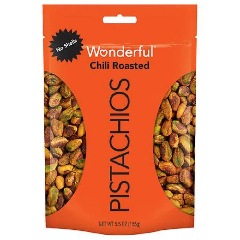 - Foldable and portable cat bagWonderful Pista - No Shells Chili Roasted Pistachios Pouch