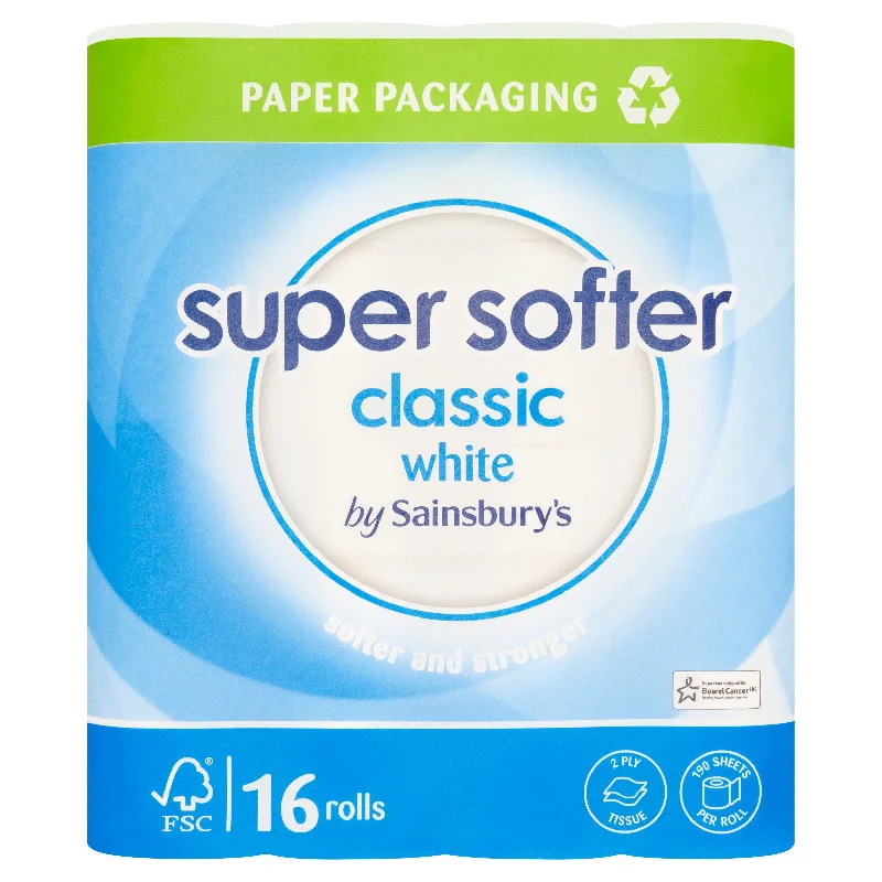 - Pet tear stain cleaning wipesSainsbury's Super Softer Classic Toilet Tissue x16 Rolls